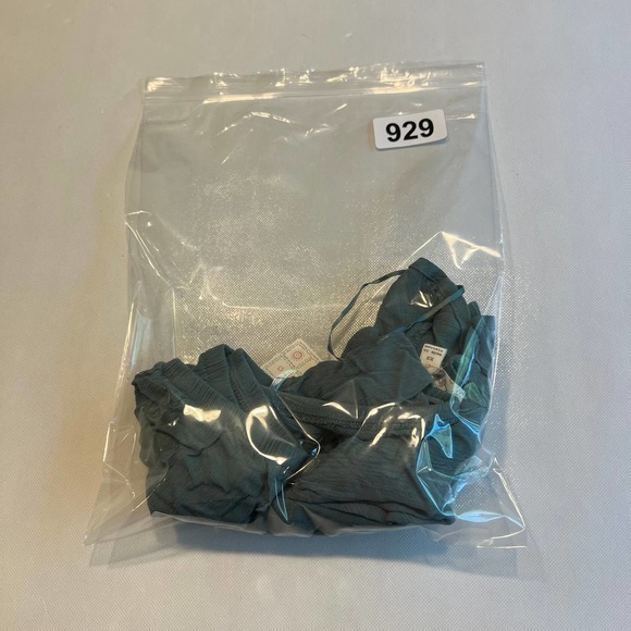 Hippie Rose One Shoulder Ruffle Crop Top Green XS - Picture 10 of 10